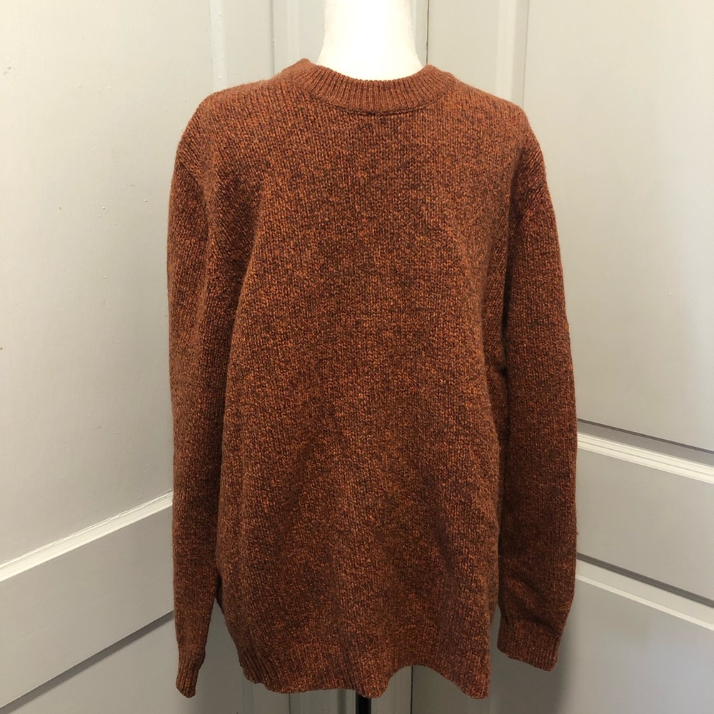 L.L. Bean Men's Sweater in Rust Orange